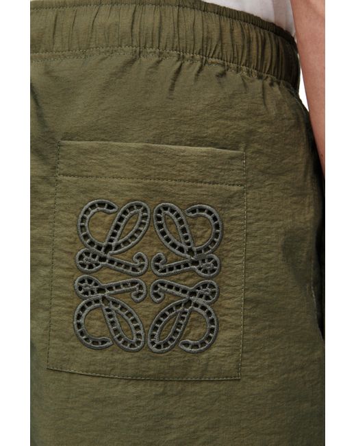 Loewe Metallic Shorts In Cotton Blend for men