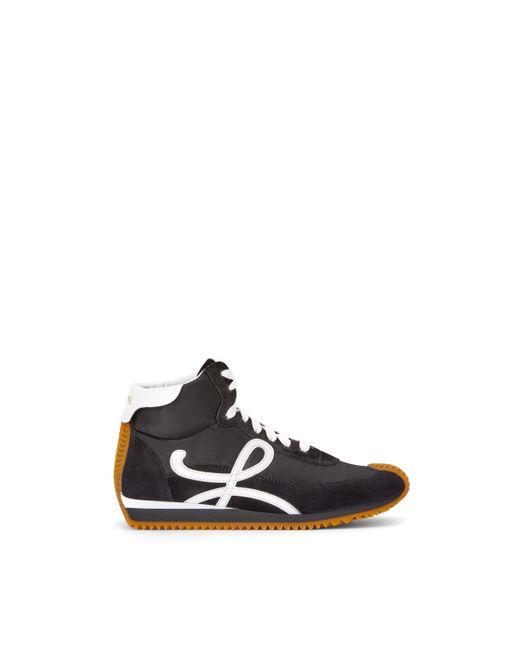 Loewe Synthetic High Top Flow Runner In Nylon And Calfskin in Black for ...