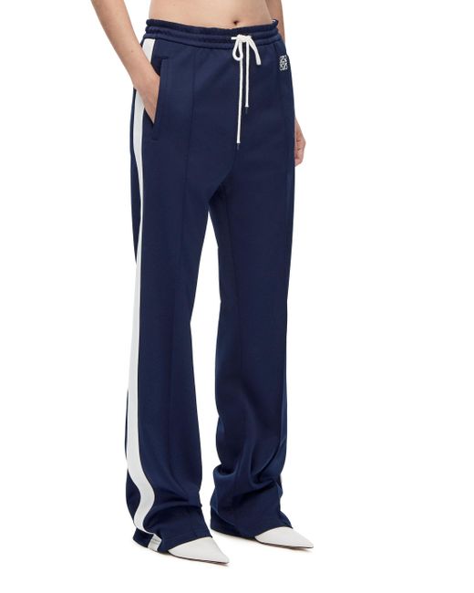 Loewe Blue Tracksuit Trousers In Technical Jersey