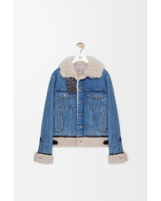 Loewe Blue Trucker Jacket for men
