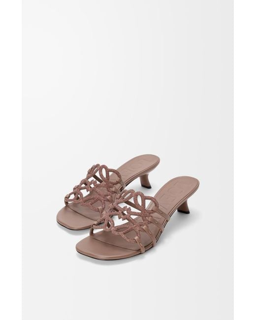 Loewe White Petal Anagram Slide
