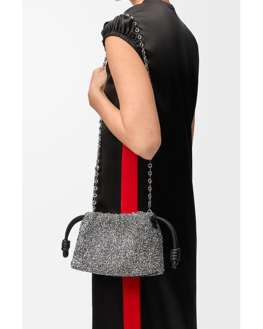 Loewe Gray Mini Flamenco Purse