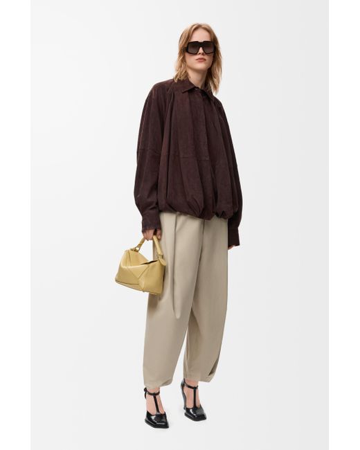 Loewe Brown Draped Shirt