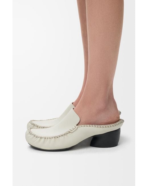 Loewe White Oval Loafer