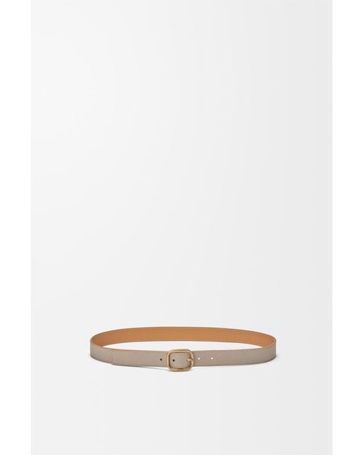 Loewe White Rounded Soft Belt