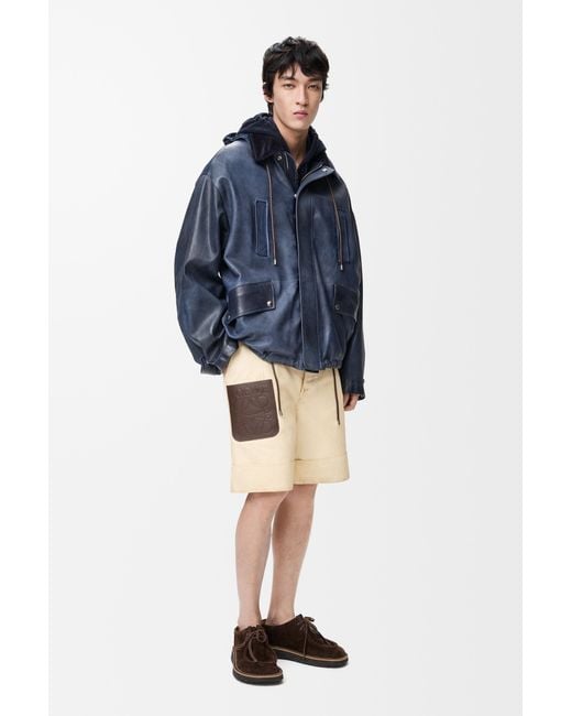Loewe Natural Turn-Up Shorts for men