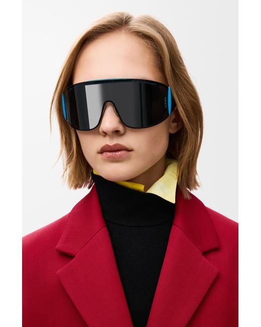 Loewe Gray Speed Shield Sunglasses For