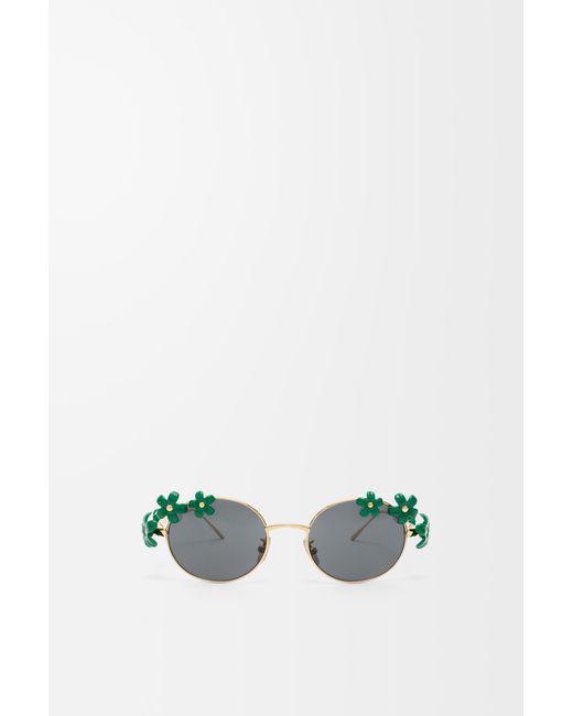 Loewe Green Daisy Field Sunglasses For