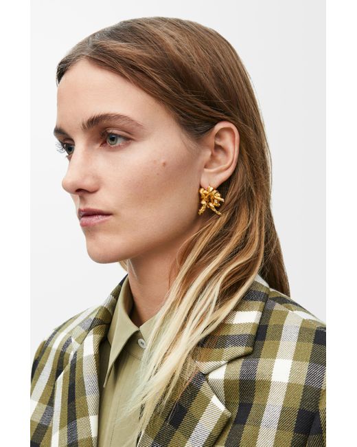 Pendientes Tarantella En Plata De Ley Mujer Loewe de color Metallic