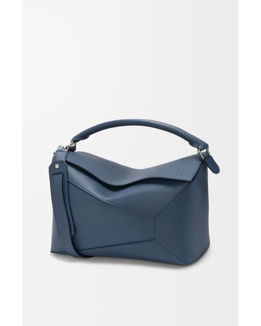 Loewe Blue Large Puzzle Edge Bag for men