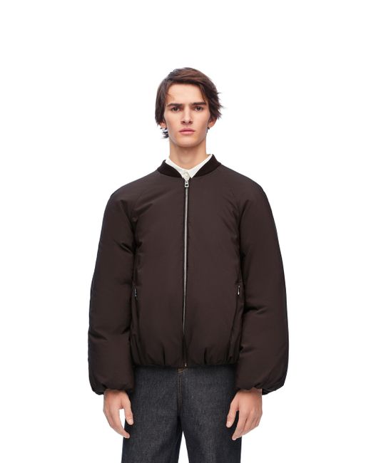 Loewe Multicolor Luxury Padded Bomber Jacket In Technical Cotton for men