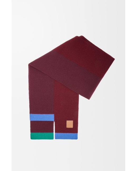 Loewe Red Asymmetric Scarf