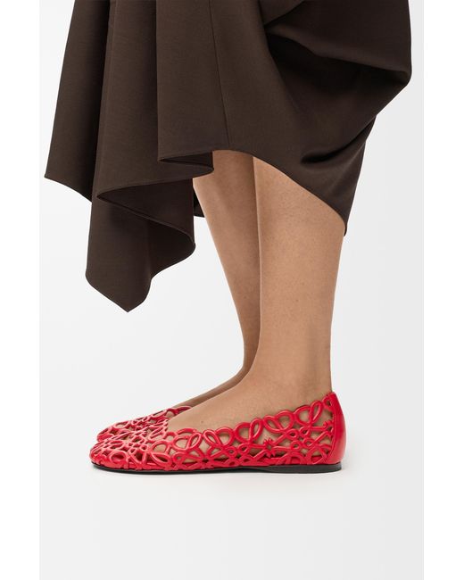 Loewe Red Petal Anagram Ballerina
