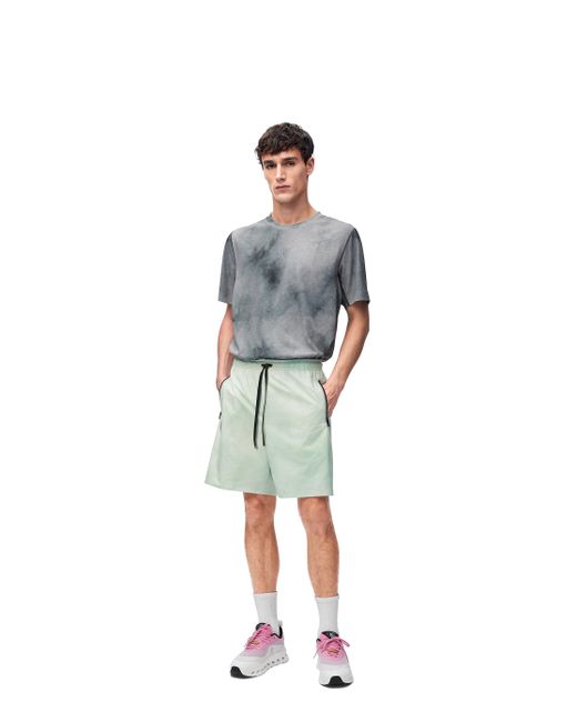 Loewe Blue Shorts In Technical Shell for men