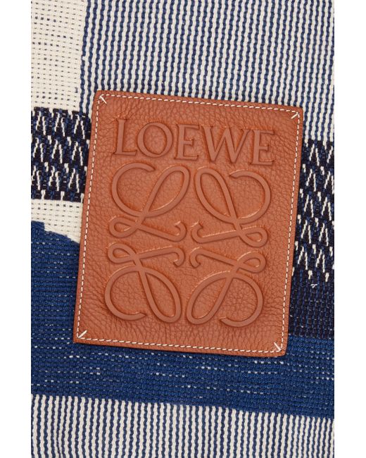Loewe Blue Luxury Blanket In Cotton For Unisex