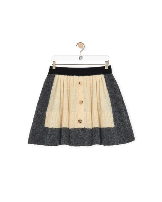 Loewe Multicolor Luxury Skirt In Wool