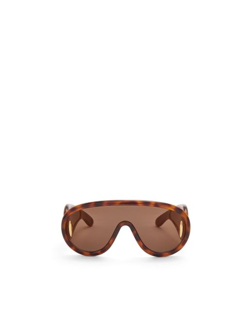 Loewe Brown Wave Mask Sunglasses