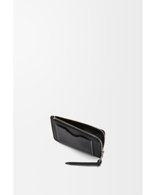 Loewe Black Coin Cardholder In Soft Grained Calfskin