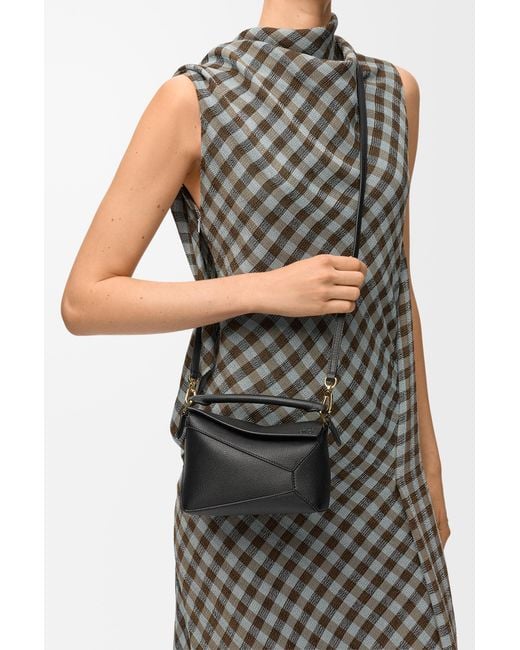 Loewe Black "Puzzle Edge" Mini Handbag