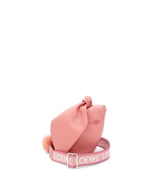 Loewe Pink Bunny Bag In Nappa Calfskin