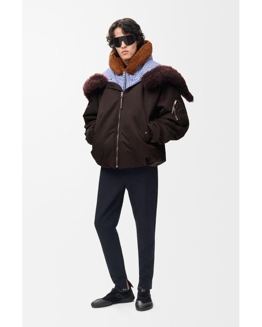 Loewe Black Bomber Jacket for men