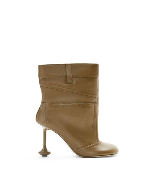 Loewe Natural Luxury Toy Ankle Bootie In Nappa Lambskin For