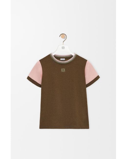 Loewe Brown Slim Fit T-Shirt With Anagram