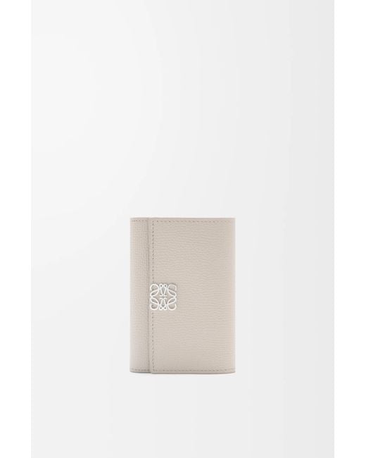 Loewe White Anagram Small Vertical Wallet