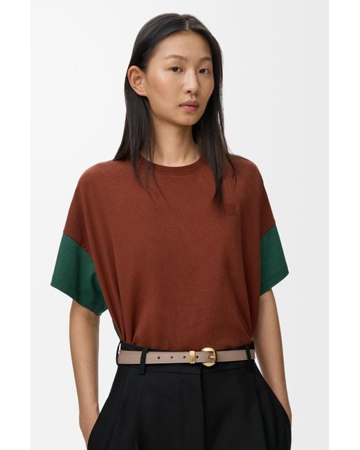 Loewe White Luxury Pebble Belt In Smooth Calfskin