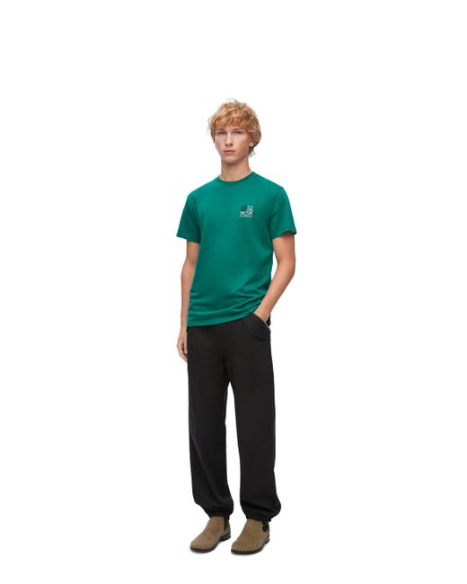 Loewe Green Luxury Regular Fit T-shirt In Cotton for men