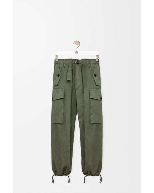 Loewe Green Cargo Trousers for men