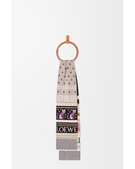 Loewe White Scarf