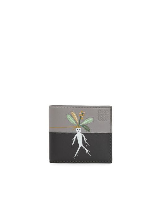 Loewe Multicolor Mandragora Bifold Wallet In Satin Calfskin for men