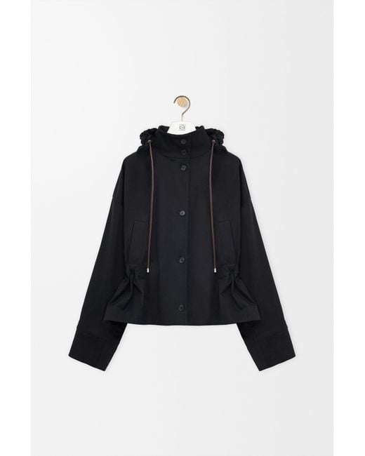 Loewe Black Hooded Jacket