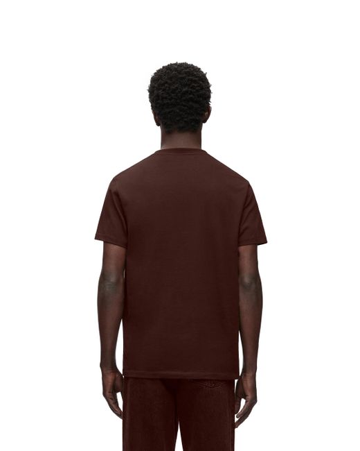 Loewe Red Luxury Regular Fit T-shirt In Cotton for men