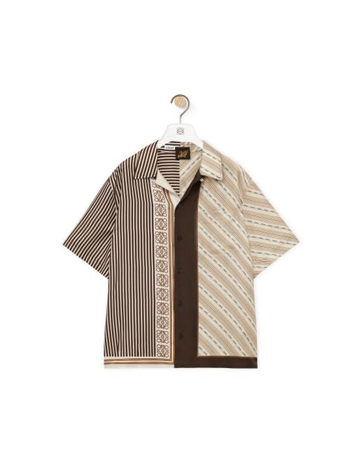 Loewe Natural Luxury Short Sleeve Shirt In Silk for men