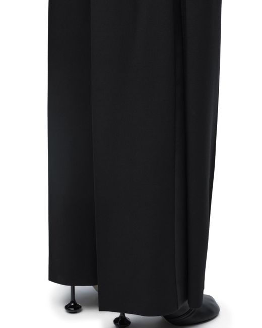 Loewe Black Tuxedo Trousers In Wool