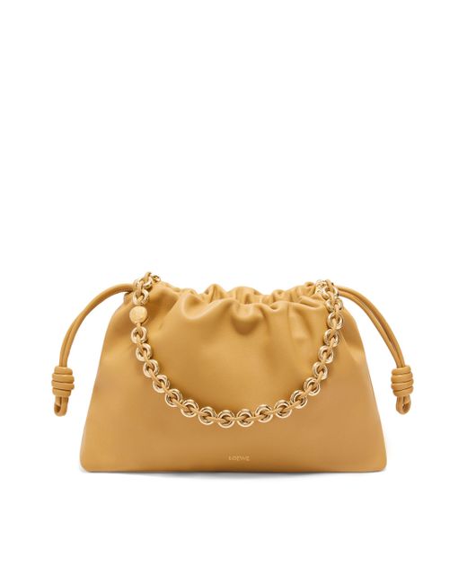 Loewe Metallic Large Flamenco Purse In Mellow Nappa Lambskin