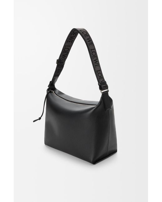 Loewe Black Leather Cubi Cross-Body Bag for men