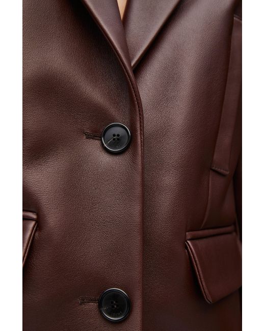Loewe Brown Leather Blazer