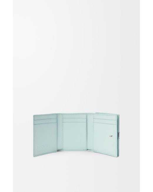 Loewe Blue Anagram Trifold Wallet
