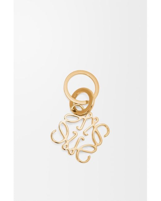 Loewe White Anagram Keyring For