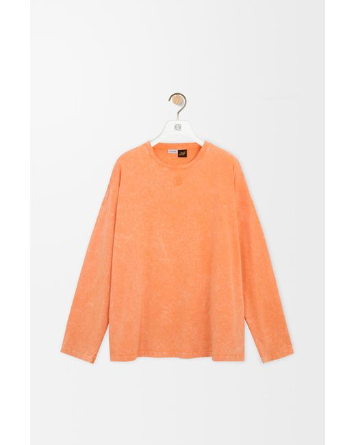 Loewe Orange Long Sleeve T-Shirt for men