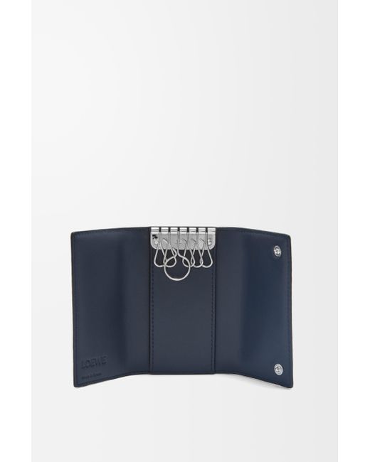 Llavero En Piel De Cuero Hombre Loewe de hombre de color Blue