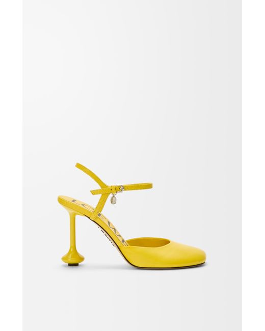 Loewe Yellow Toy Ankle Strap Pump