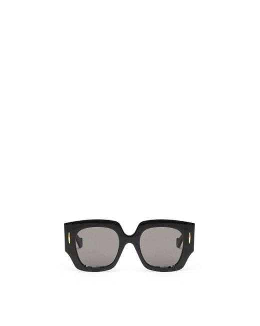 Loewe Gray Square Screen Sunglasses In Acetate