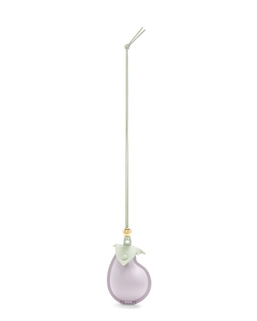 Loewe White Eggplant Charm In Classic Calfskin