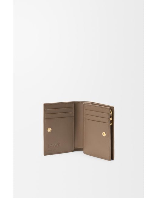 Loewe White Anagram Compact Wallet