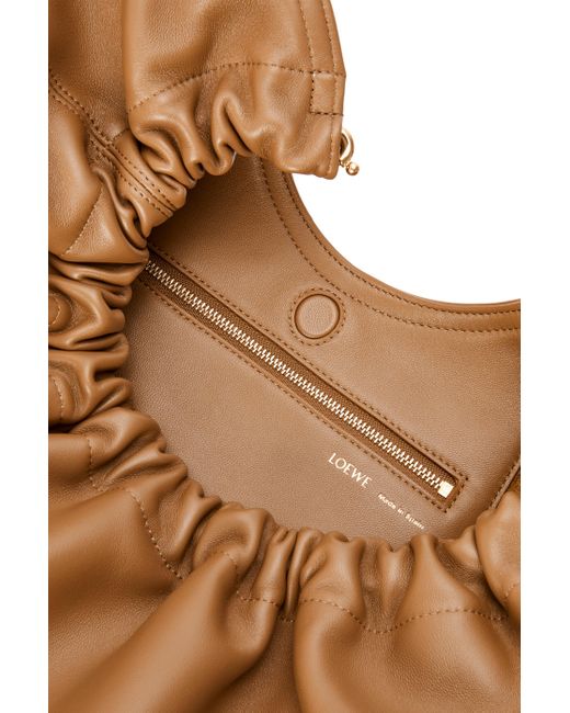Loewe Brown Medium Squeeze Bag In Nappa Lambskin