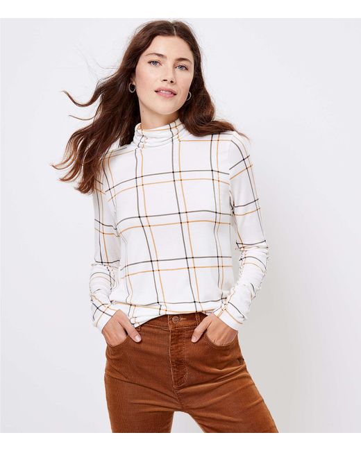 loft plaid top